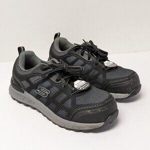 Skechers Bulklin Lyndale Work Sneakers, Black, Women's 7 M